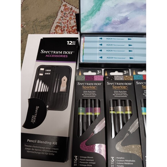 Huge lot Spectrum Noir alcohol water based brush markers; dual-tip, sparkle - Picture 2 of 4